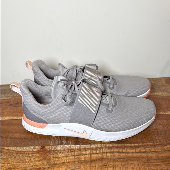 Nike Renew Gray and Pink Athletic Shoes with Breathable Mesh, Womens 12 - Picture 1 of 9